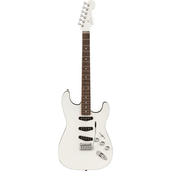 Fender Aerodyne Special Stratocaster Bright White RW elektrische gitaar met gigbag
