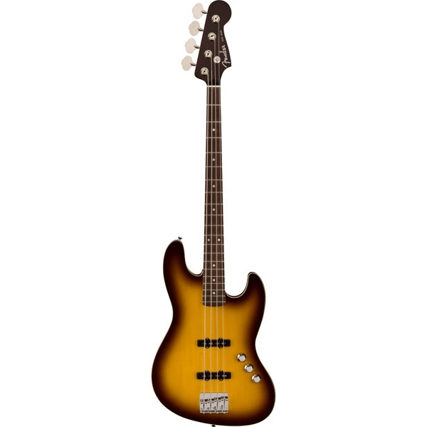 Fender Aerodyne Special Jazz Bass RW Chocolate Burst elektrische basgitaar met deluxe gigbag