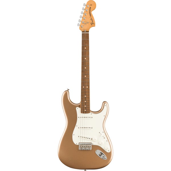 Fender Vintera 70s Stratocaster Hardtail Firemist Gold PF Limited Edition elektrische gitaar met gigbag
