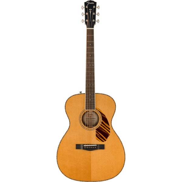 Fender PO-220E Orchestra Aged Natural Ovangkol Back & Sides FSR elektrisch-akoestische westerngitaar met koffer