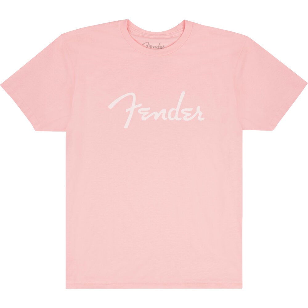 Fender Spaghetti Logo T-Shirt Shell Pink L