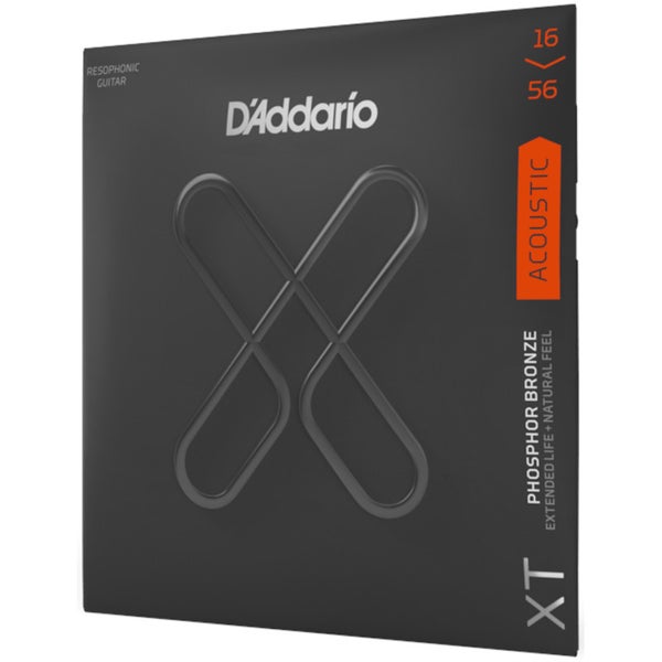 D'Addario XTAPB1656 16-56 Medium Resophonic Phosphor Bronze Coated snaren voor resonator gitaar