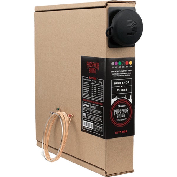 D'Addario EJ17-B25 13-56 Medium Phosphor Bronze snaren voor westerngitaar (25 sets)