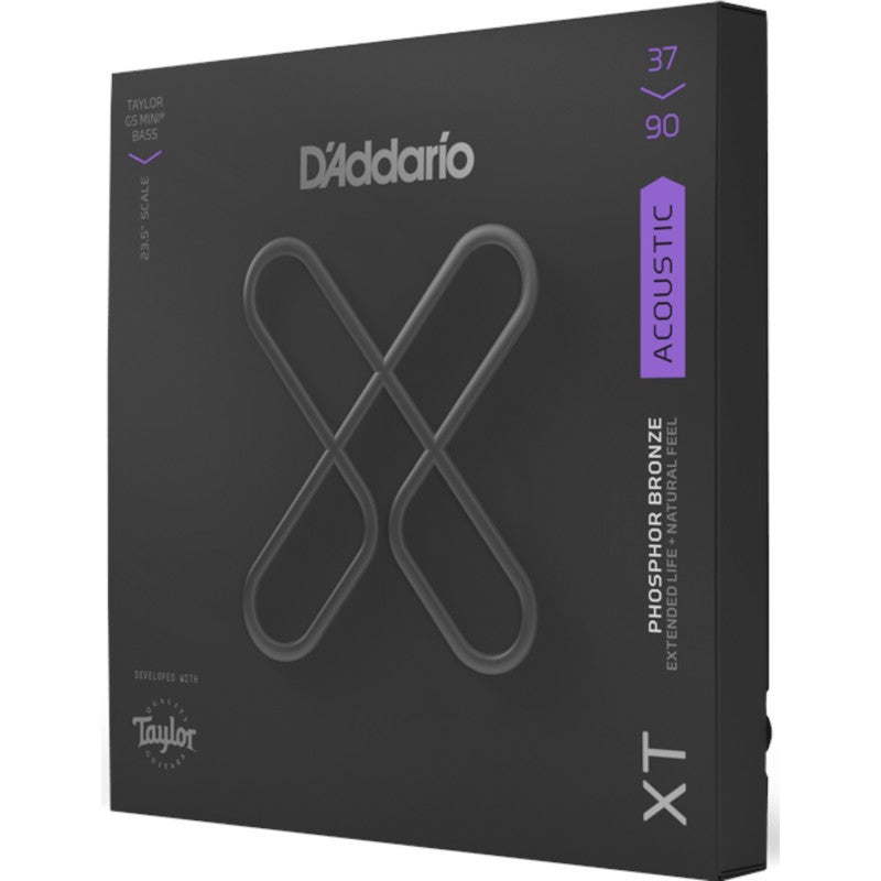 D'Addario XTB3790GS Taylor GS Mini Phosphor Bronze Custom Light 37-90 Short-Scale Acoustic Bass Strings