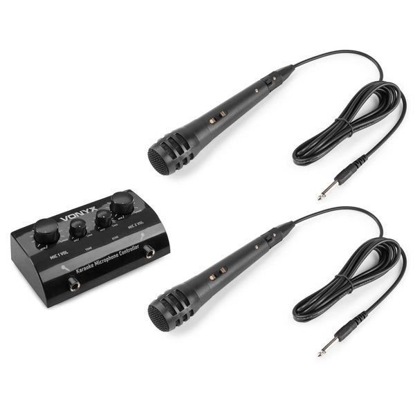 Vonyx AV430B karaokeset met twee microfoons