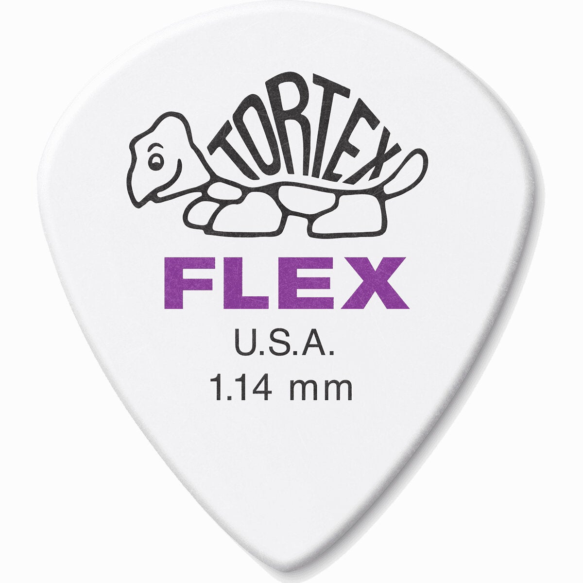 Dunlop 468P114 Tortex Flex Jazz III Pick 1.14 mm (Pack of 12)