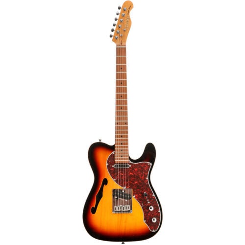 Fazley Sunset Series Tortoise 3-Color Sunburst Electric Guitar with Gig Bag
