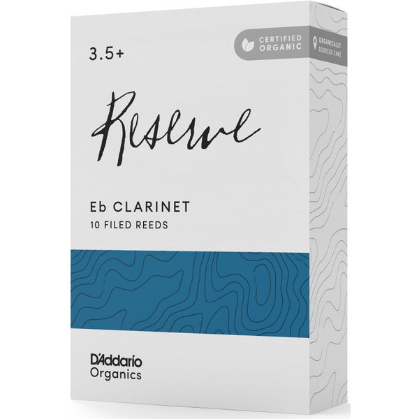 D'Addario Woodwinds Organic Reserve Eb Clarinet Reeds 3.55 (10 stuks)