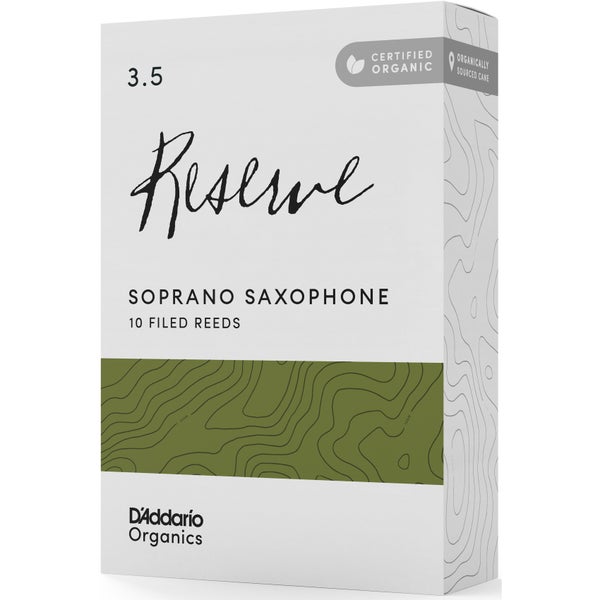 D'Addario Woodwinds Organic Reserve Soprano Saxophone Reeds 3.5 (10 stuks)