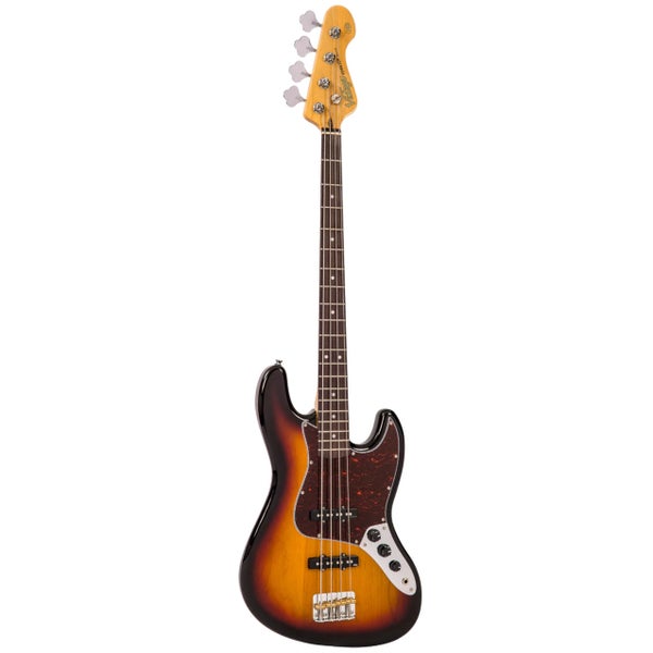 Vintage V49SB Coaster Series 3-Tone Sunburst elektrische basgitaar