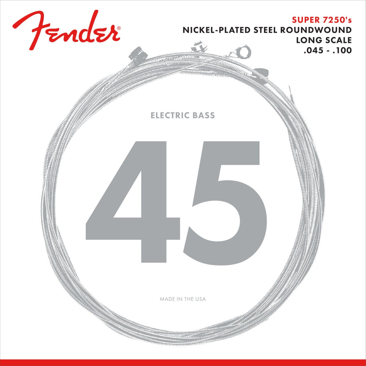 Fender 7250ML Super 7250s NPS strängset medium light