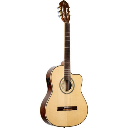 Ortega Family Series Pro RCE145NT Guitar Electro-Acoustic Classical Guitar with Gig Bag