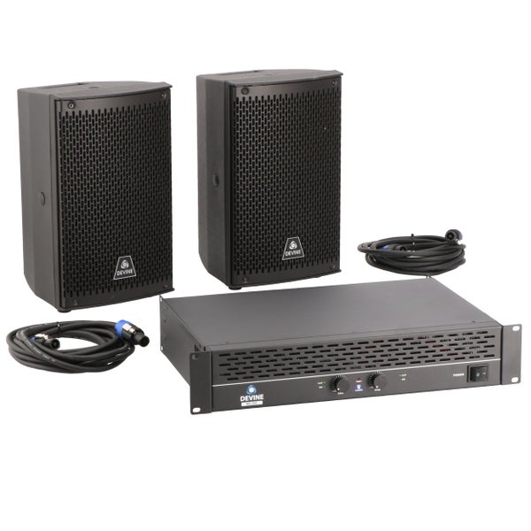 Devine Onyx 6 set (2x) + versterker