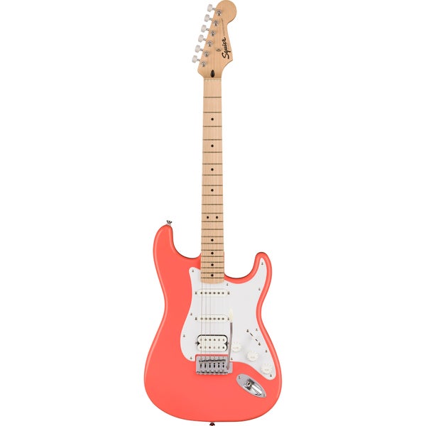 Squier Sonic Stratocaster HSS MN Tahitian Coral elektrische gitaar