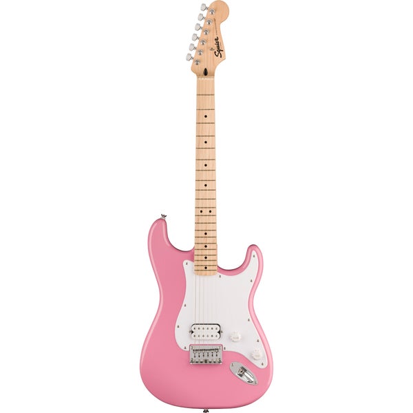 Squier Sonic Stratocaster HT H MN Flash Pink elektrische gitaar met vaste brug