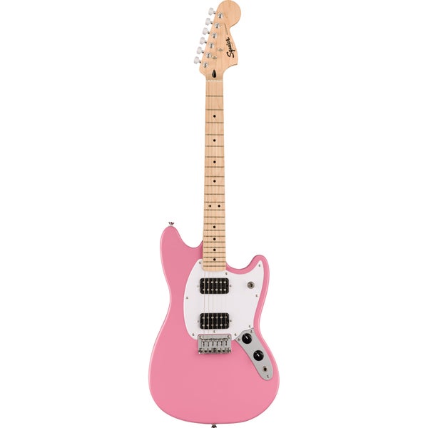 Squier Sonic Mustang HH MN Flash Pink elektrische gitaar