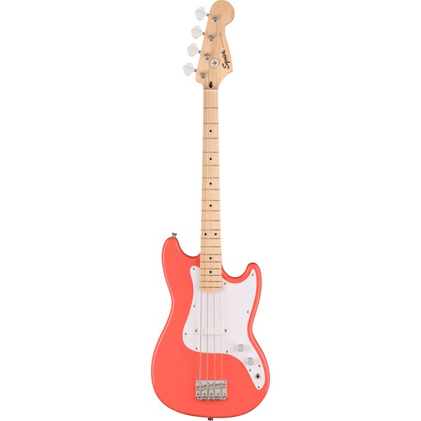 Squier Sonic Bronco Bass MN Tahitian Coral elektrische basgitaar