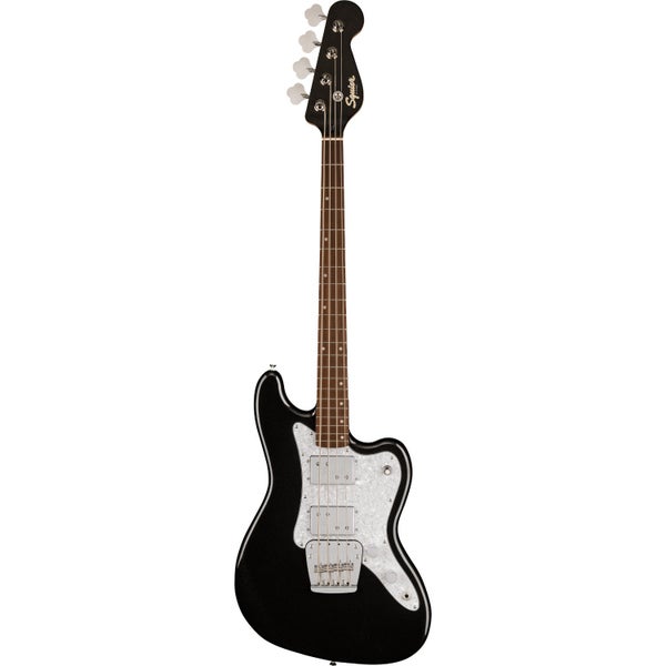 Squier Paranormal Rascal Bass HH IL Mystic Black elektrische basgitaar