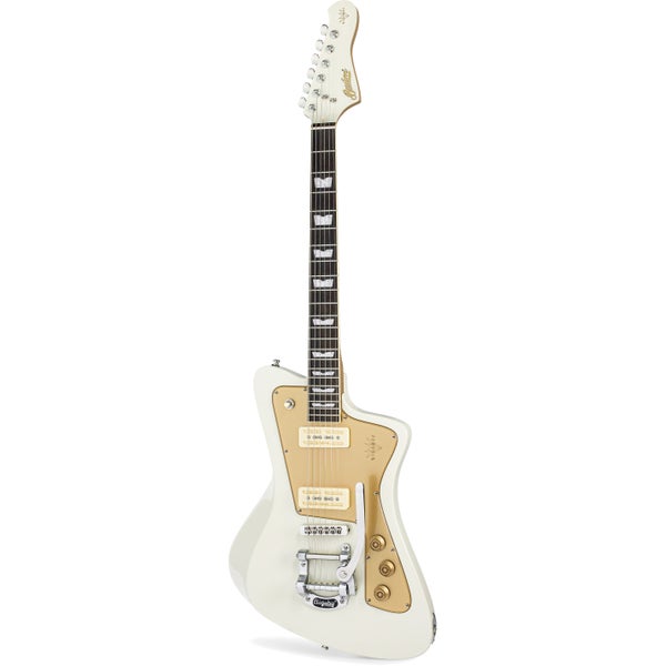 Baum Original Series Wingman Vintage White elektrische gitaar met Wave headstock