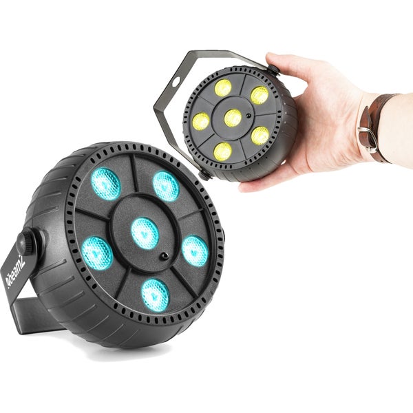 BeamZ PLP10 LED RGB's met ingebouwde accu (set van 2)
