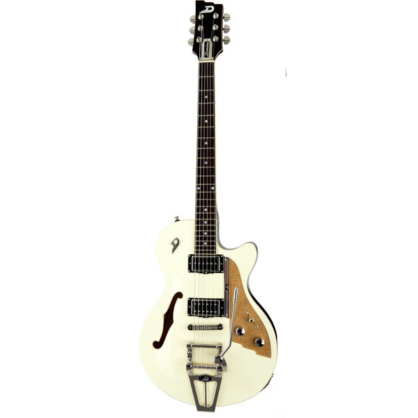 Duesenberg Starplayer TV Vintage White semi-akoestische gitaar met koffer