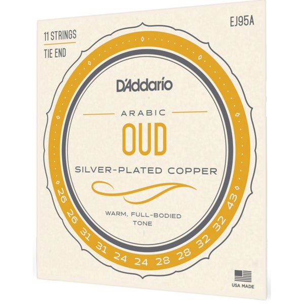 D'Addario EJ95A Normal Tension Oud 11-string Set Arabic Tuning snaren voor oud met Arabische stemming