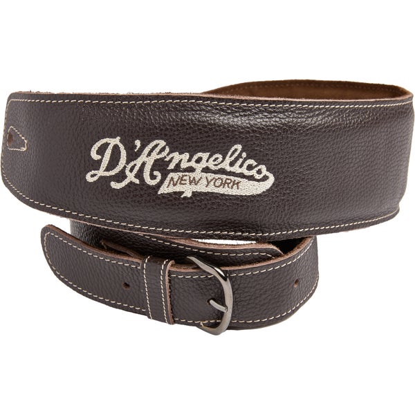 D'Angelico DALTHSTRAPBR Premium Leather Strap Brown