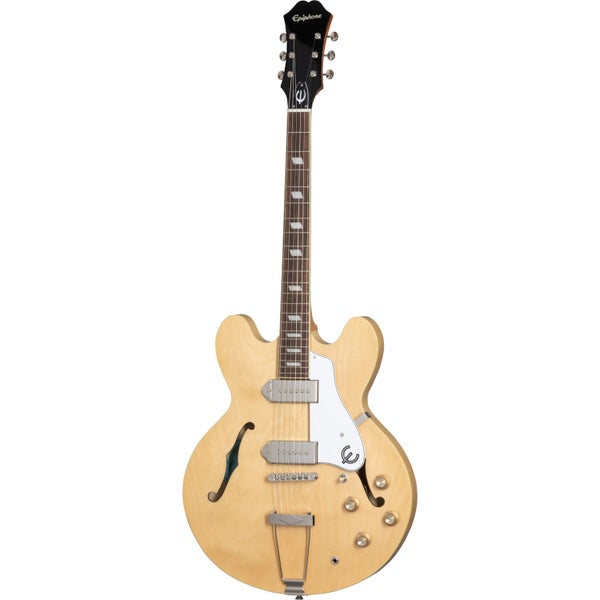 Epiphone Original Collection Casino Natural semi-akoestische gitaar met premium gigbag