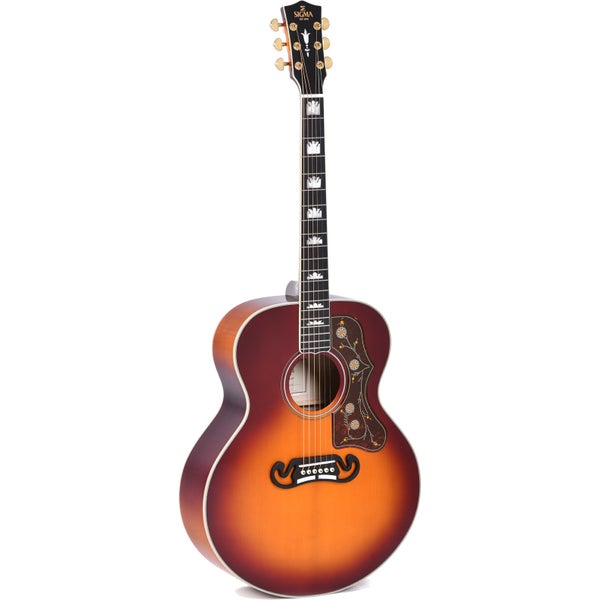 Sigma Guitars SGJA-SG200 Autumn Burst Gloss elektrisch-akoestische westerngitaar met softcase