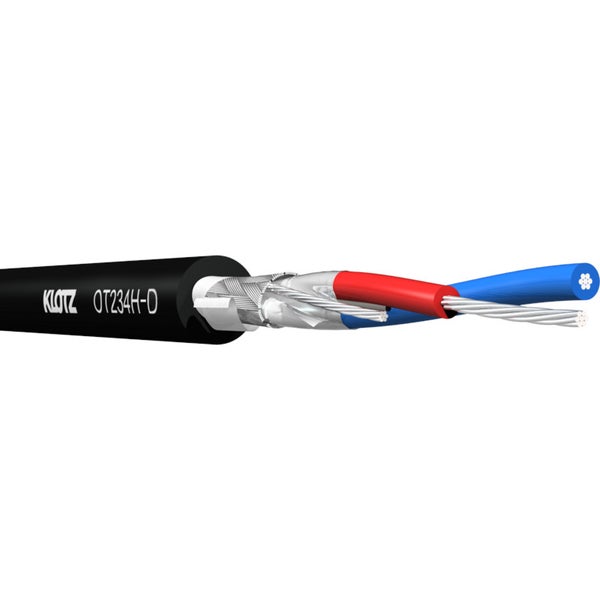 Klotz OT234H-D.200 AES/EBU en DMX installatiekabel 2x 0.34 mm2 low loss 200m