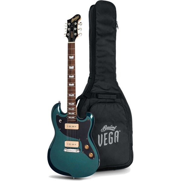 Baum Vega Series Carve Glacier Blue elektrische gitaar met gigbag