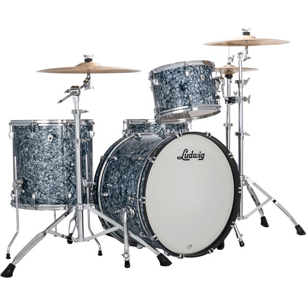 Ludwig LN34233TXA7 NeuSonic Fab 3-delige shell set Steel Blue Pearl