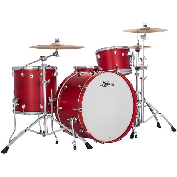 Ludwig LN34433TXPR NeuSonic Pro Beat 3-delige shell set Satin Diablo Red