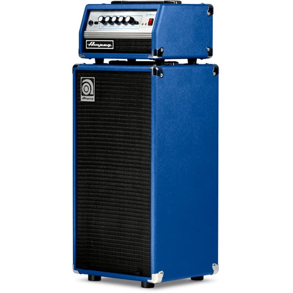 Ampeg Micro Stack VR Blue Edition basversterker top en speakerkast