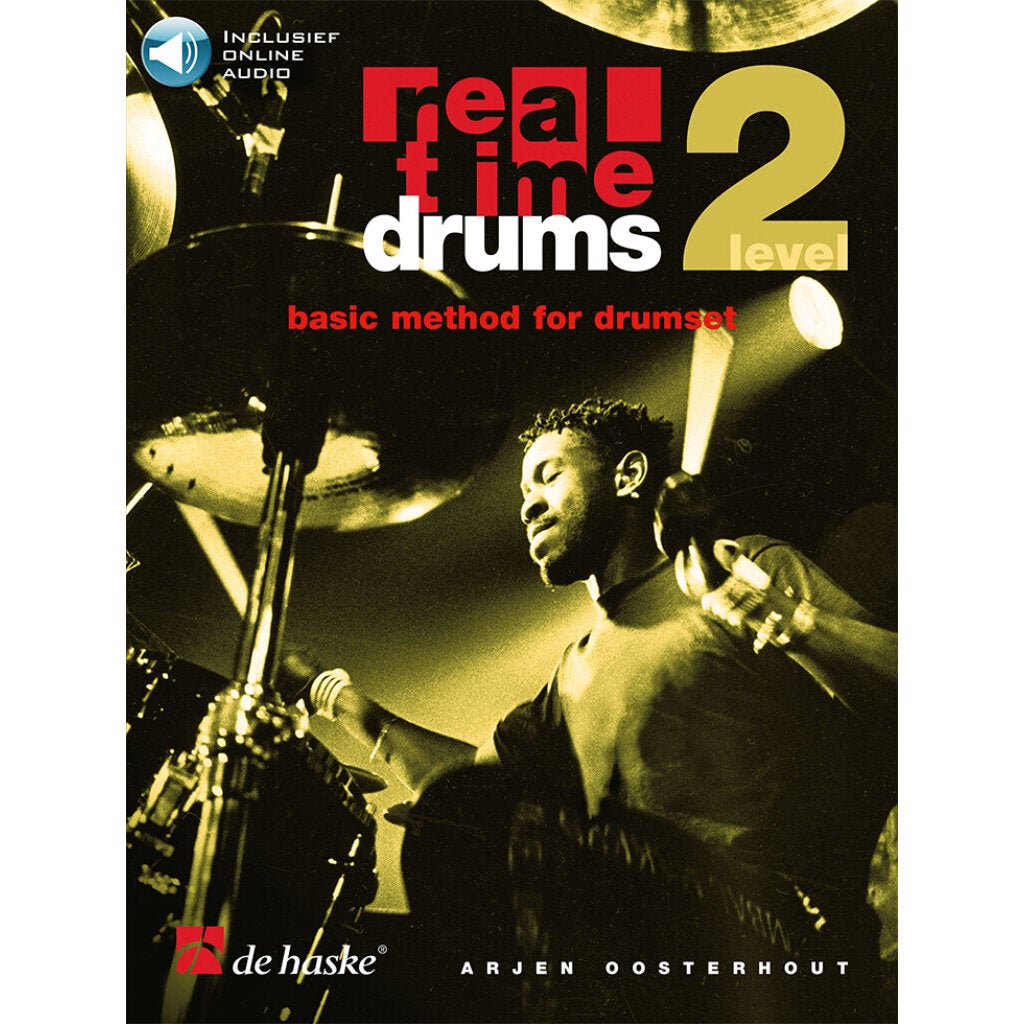 De Haske Real Time Drums 2 (NL) Basic Method for Drumset met online audio