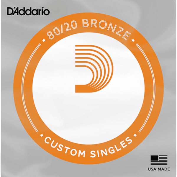 D'Addario BW024 Bronze Wound Acoustic Guitar Single String .024 losse snaar voor westerngitaar