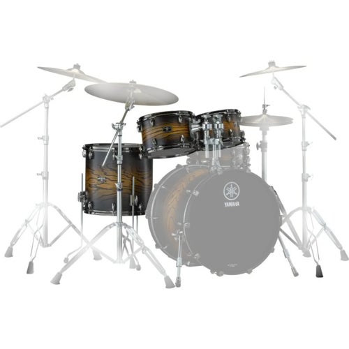 Yamaha JLHP4F3UES Live Custom Hybrid Oak Earth Sunburst 3-Piece Tom Pack