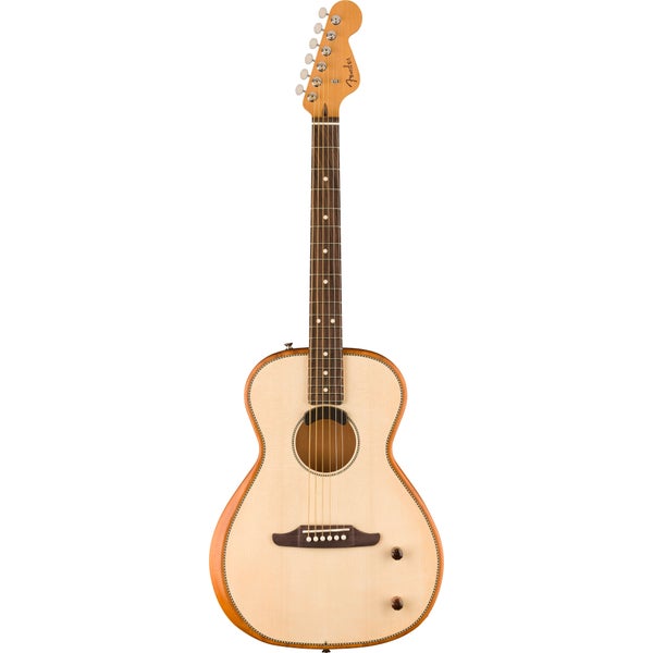 Fender Highway Series Parlor RW Natural elektrisch-akoestische westerngitaar met deluxe gigbag