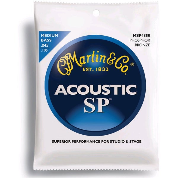 Martin Strings MSP4850 Medium Bass Phosphor Bronze