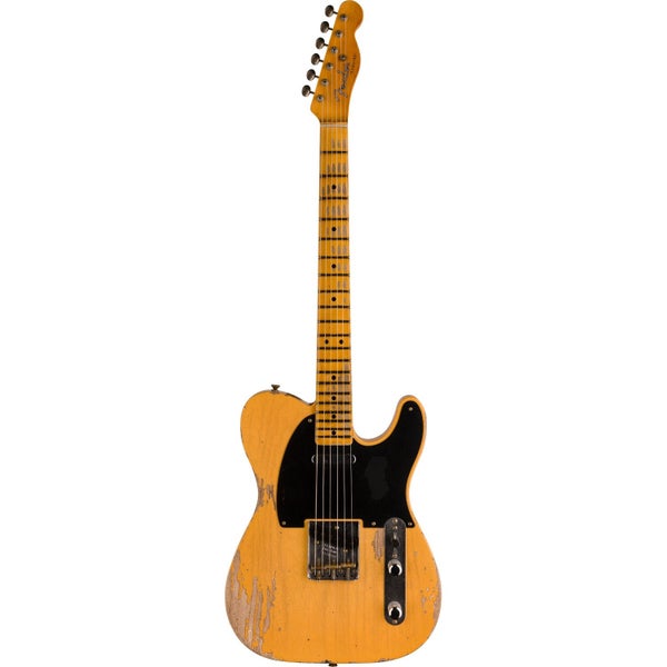 Fender Custom Shop LTD 1950 Double Esquire Heavy Relic Faded Aged Nocaster Blonde met deluxe koffer en CoA