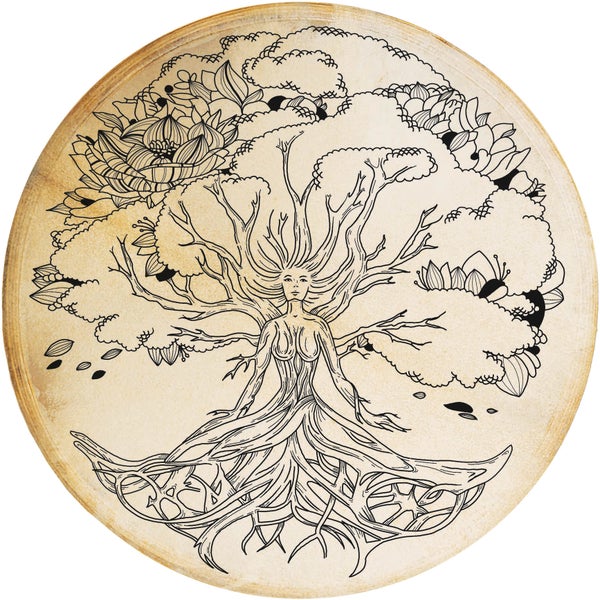 Terré percussion Shaman Drum Lady of the Wood - Goat 50cm handtrommel
