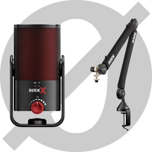 RØDE XCM-50 Streamer Starter Bundle usb microfoon met broadcast arm