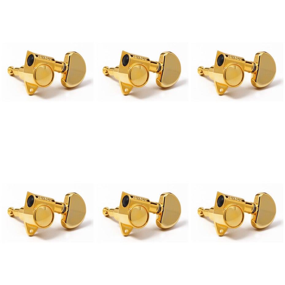 Grover Original Rotomatics 18:1 Gear Ratio 102-18 Series gold stemmechanieken set van 6 – 3×3