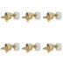 Grover Vintage Rotomatics Pearloid Button 103 series gold stemmechanieken set van 6 - 3x3