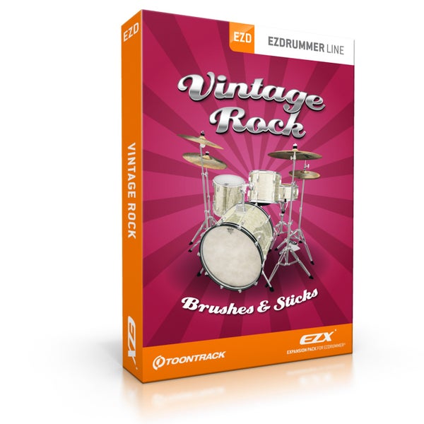 Toontrack Vintage Rock EZX download pack voor EZdrummer