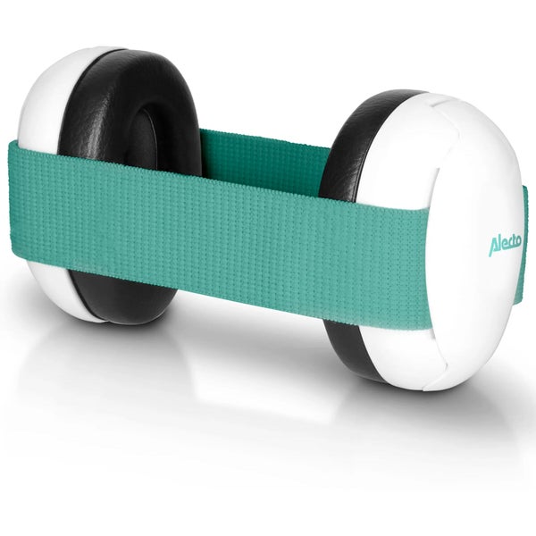 Alecto Baby BV-72 gehoorbescherming voor baby's en peuters, wit/mintgroen