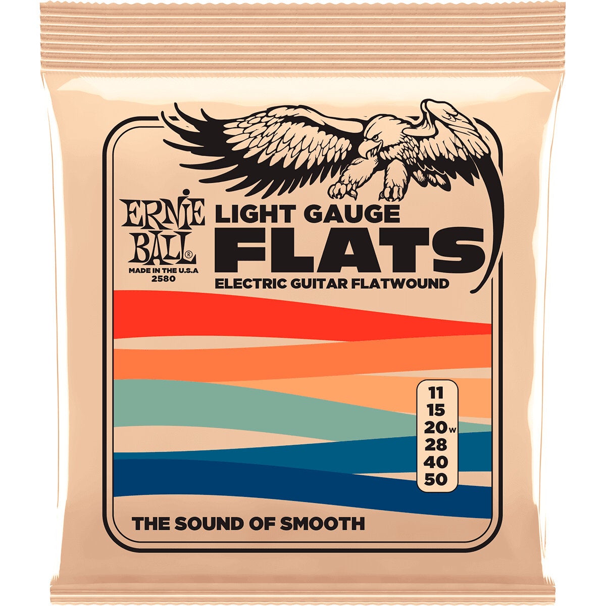 Ernie Ball 2580 Flats Light Gauge 11 - 50 Flatwound Electric Guitar Strings