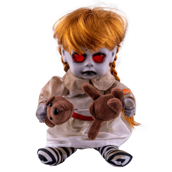 Funny Fashion 94260 zittend meisje met teddybeer 25 cm