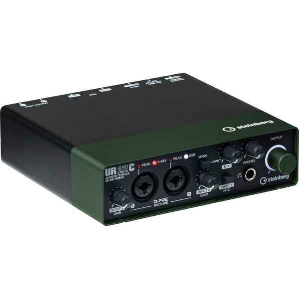 Steinberg UR22C USB 3 audio interface GREEN