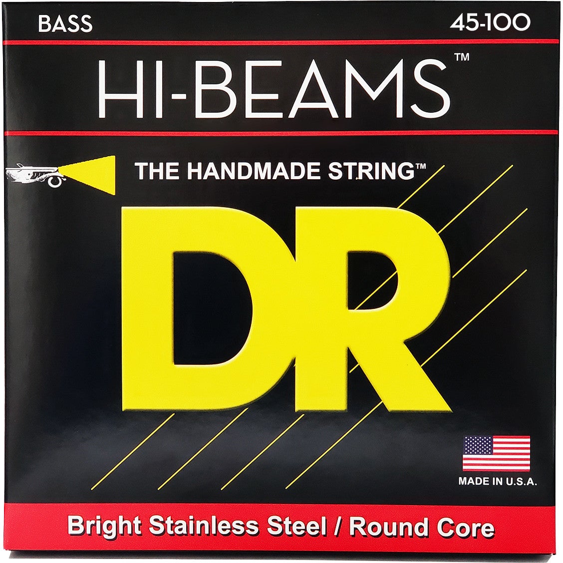 DR Strings MLR-45 Hi-Beams Light to Medium 45-100 Bass Guitar Strings